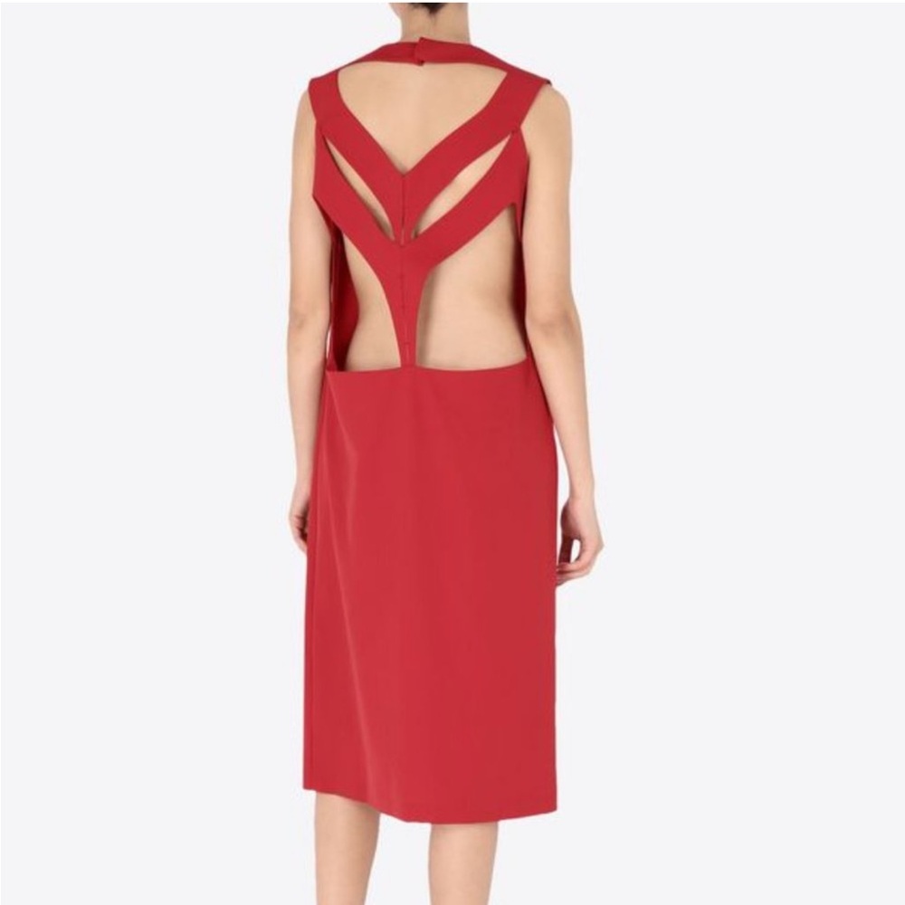 Maison Margiela Red Midi Dress IT40 NWT (Retail: 1199 EUR)